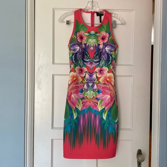 bodycon scuba dress Scuba Plunge Mini Dress L